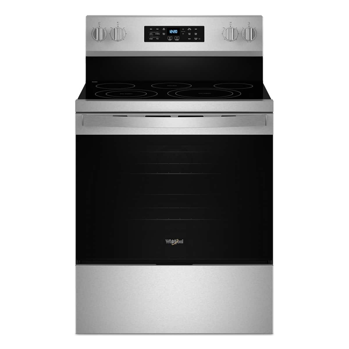 Whirlpool - 5.3 Cu. Ft. Freestanding Electric Range with Air Cooking Technology, No Preheat Air Fry and Air Baking and Self…