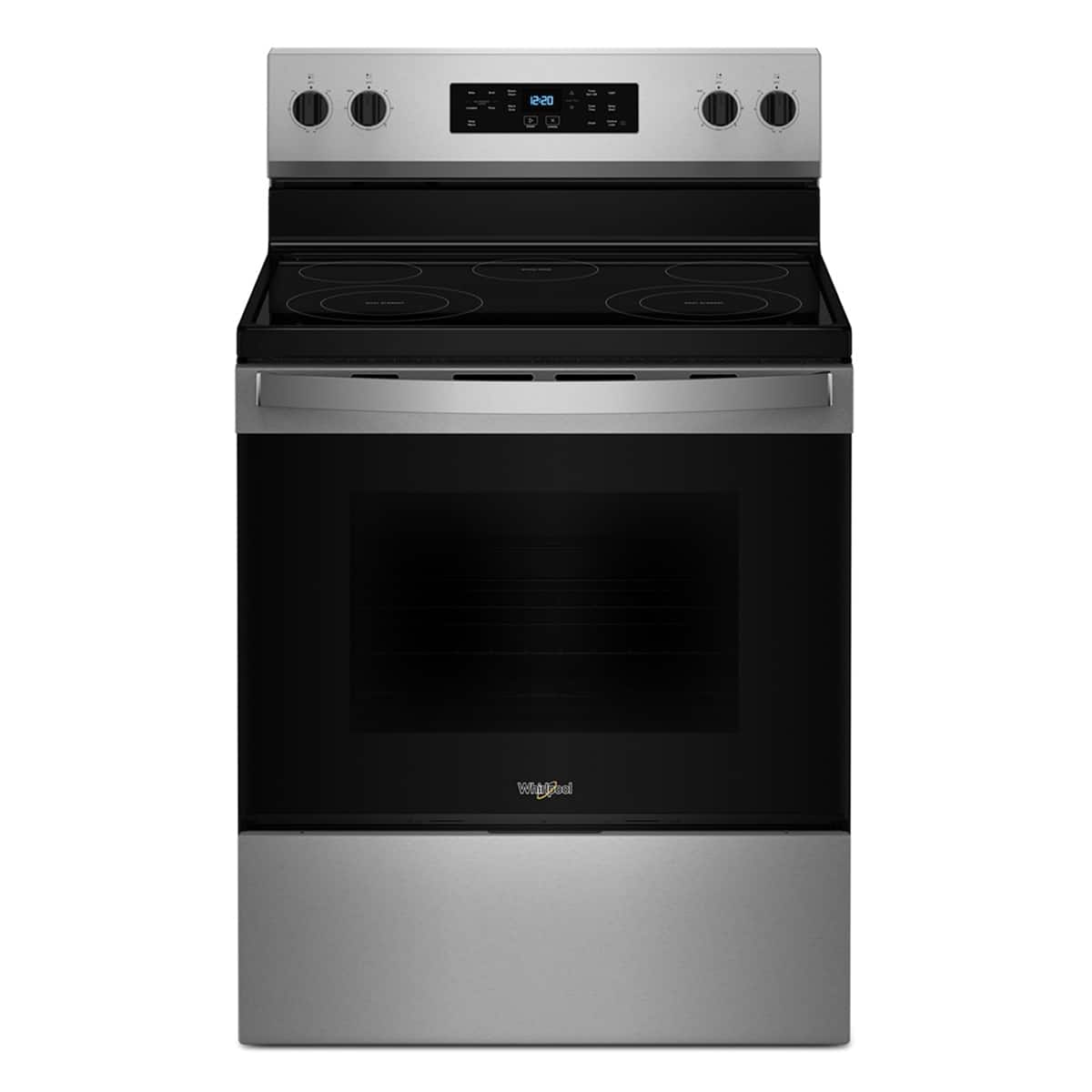 Whirlpool - 5.3 Cu. Ft. Freestanding Electric Range with Cooktop Flexibility - Stainless Steel product image