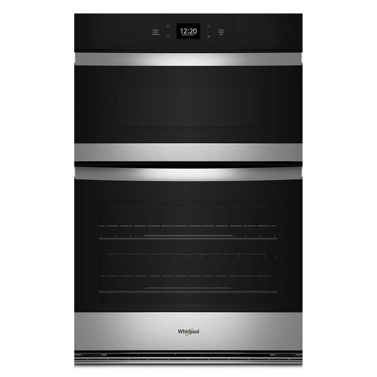 Whirlpool - 5.7 Total Cu. Ft. Combo Wall Oven with Air Fry When Connected* .- Fingerprint Resistant - Stainless Steel produc…
