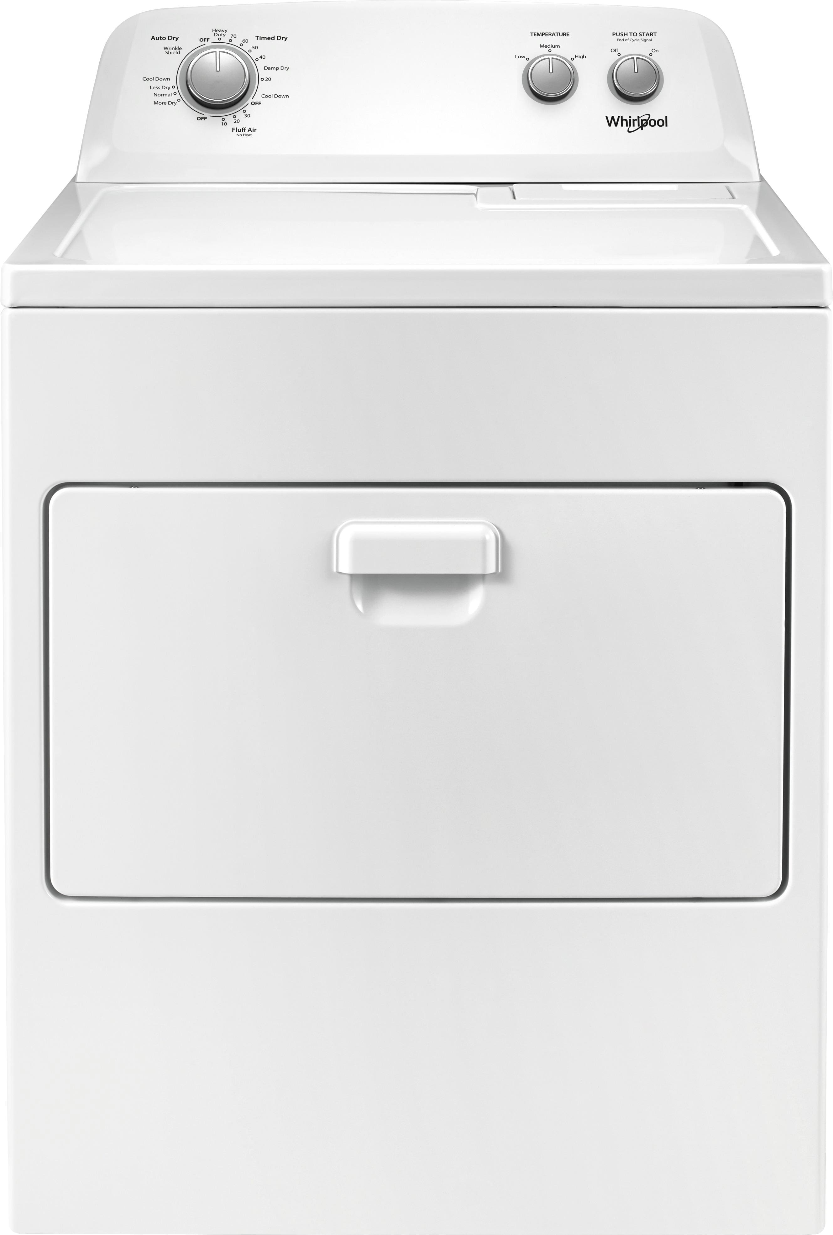 Whirlpool - 7 Cu. Ft. Electric Dryer with AutoDry Drying System - White product image
