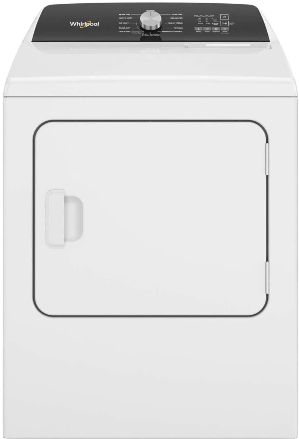 Whirlpool - 7.0 Cu. Ft. Electric Dryer with Steam and Moisture Sensing - White product image