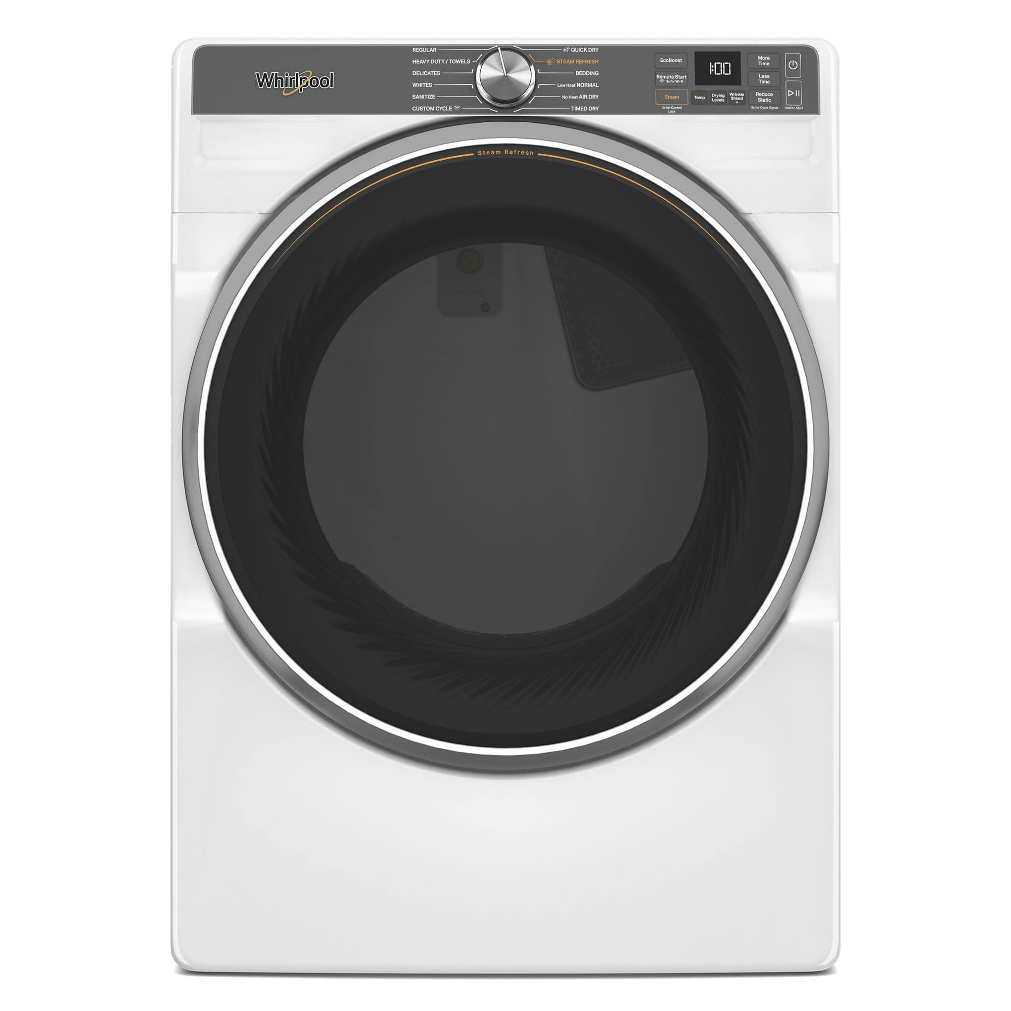 Whirlpool - 7.4 Cu. Ft. Smart Gas Dryer with Steam and Wrinkle Shield Option - White product image