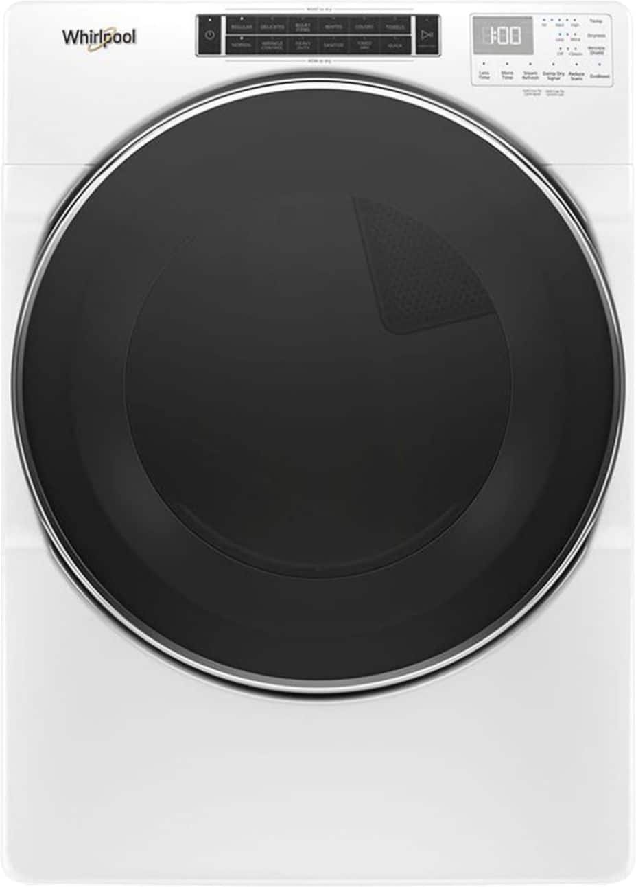 Whirlpool - 7.4 Cu. Ft. Stackable Electric Dryer with Steam and Intuitive Controls - White product image