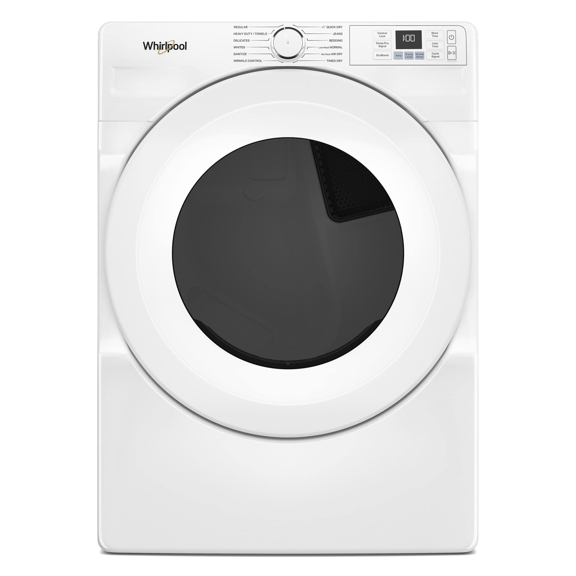 Whirlpool - 7.4 Cu. Ft. Stackable Gas Dryer with Steam and Wrinkle Shield Option - White product image