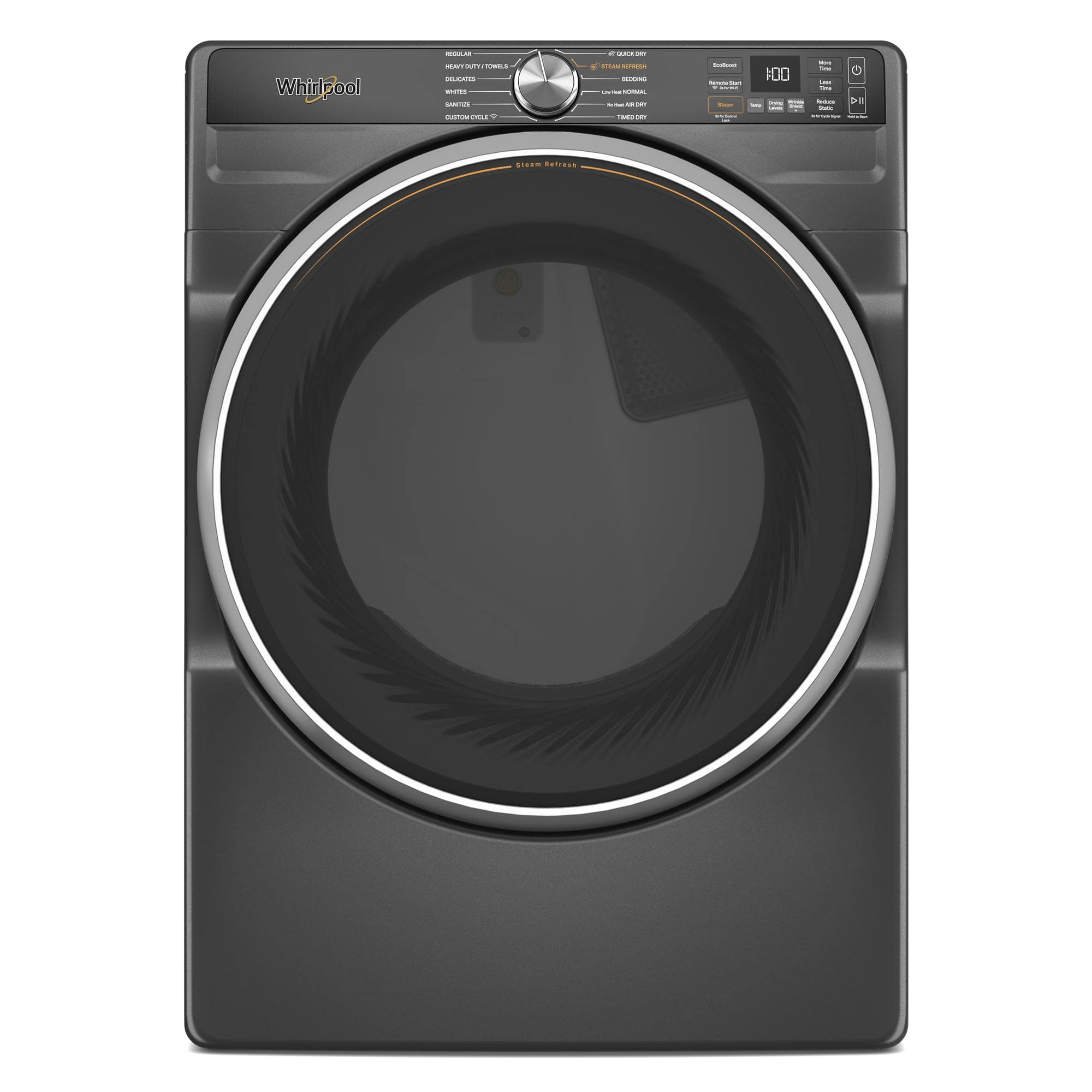 Whirlpool - 7.4 Cu. Ft. Stackable Smart Electric Dryer with Steam and Wrinkle Shield Option - Silver product image