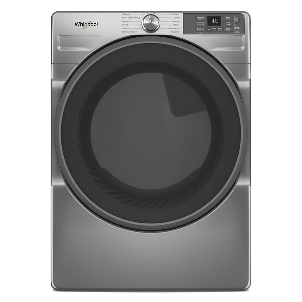 Whirlpool - 7.4 Cu. Ft. Stackable Smart Electric Dryer with Wrinkle Shield Option - Radiant Silver product image
