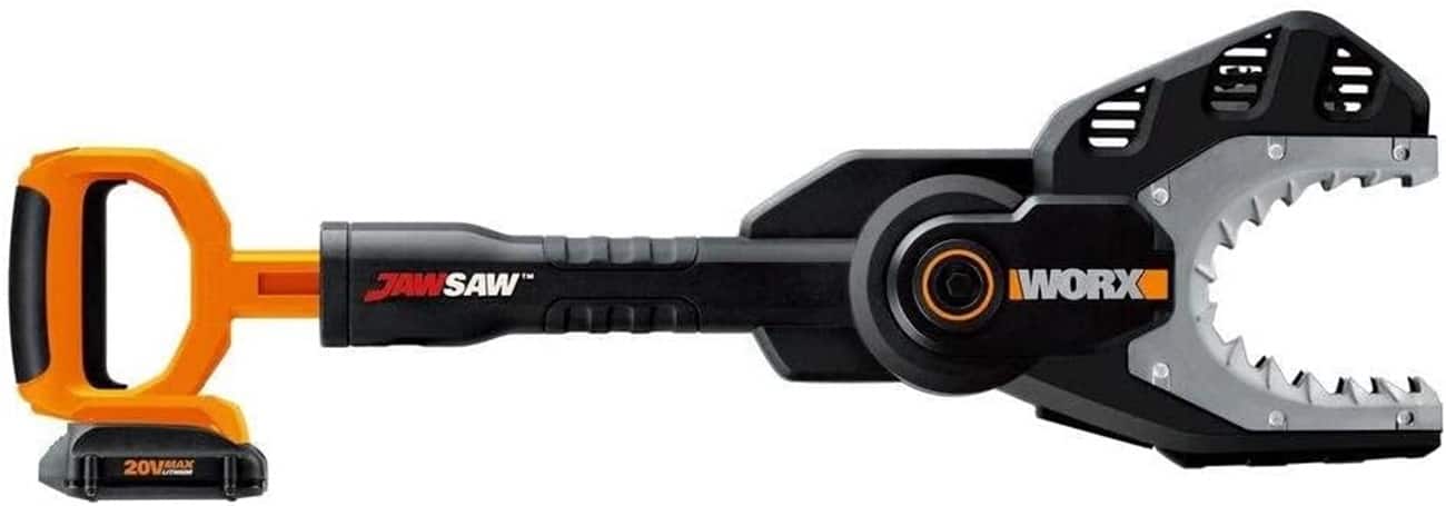 WORX - JAWSAW 20V 6" Cordless Plunging Chainsaw with Automatic Chain-Tensioning (1 x 2.0 Ah Battery and 1 x Charger) - Black…