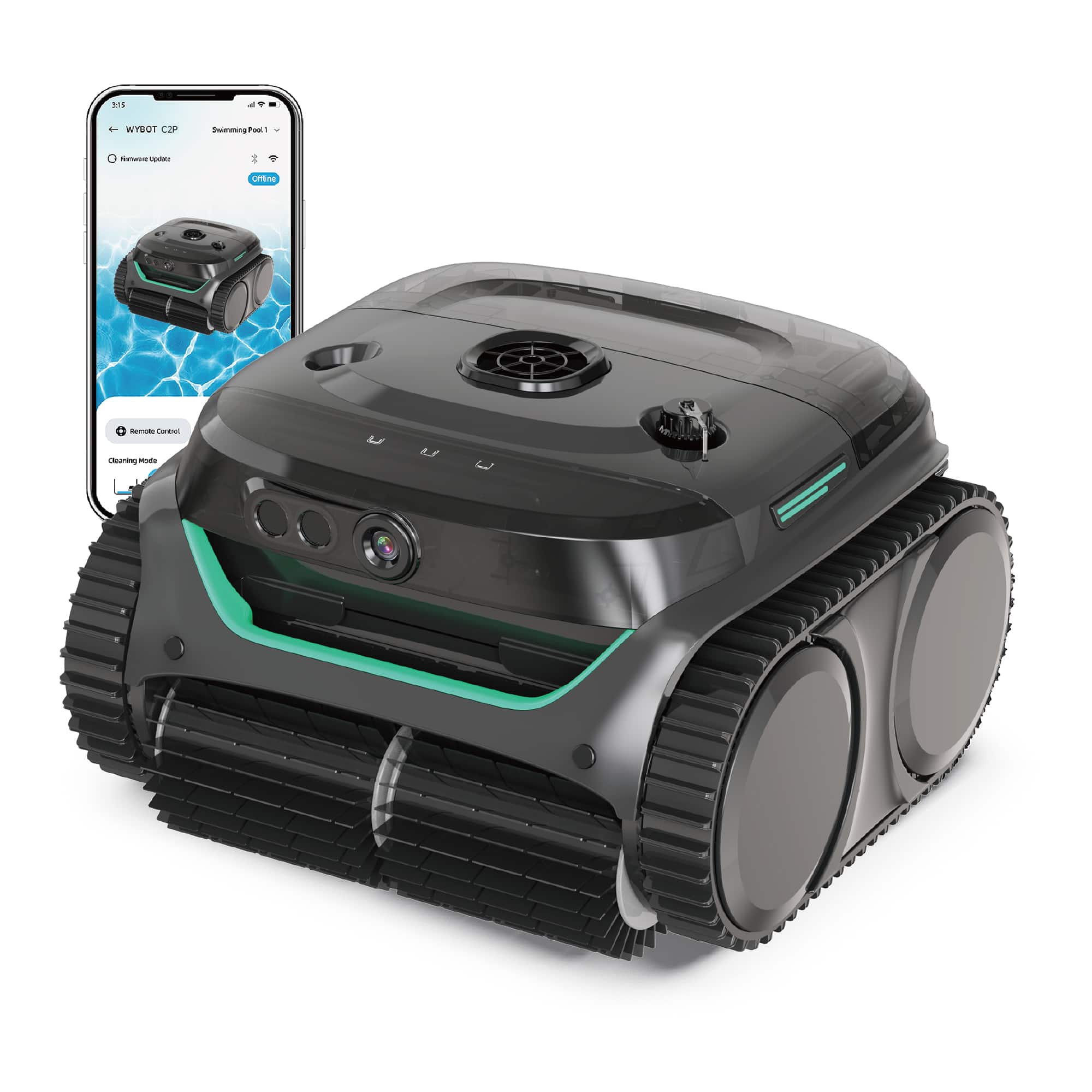 Wybot - C2 ProVis Robot Pool Cleaner - Black product image