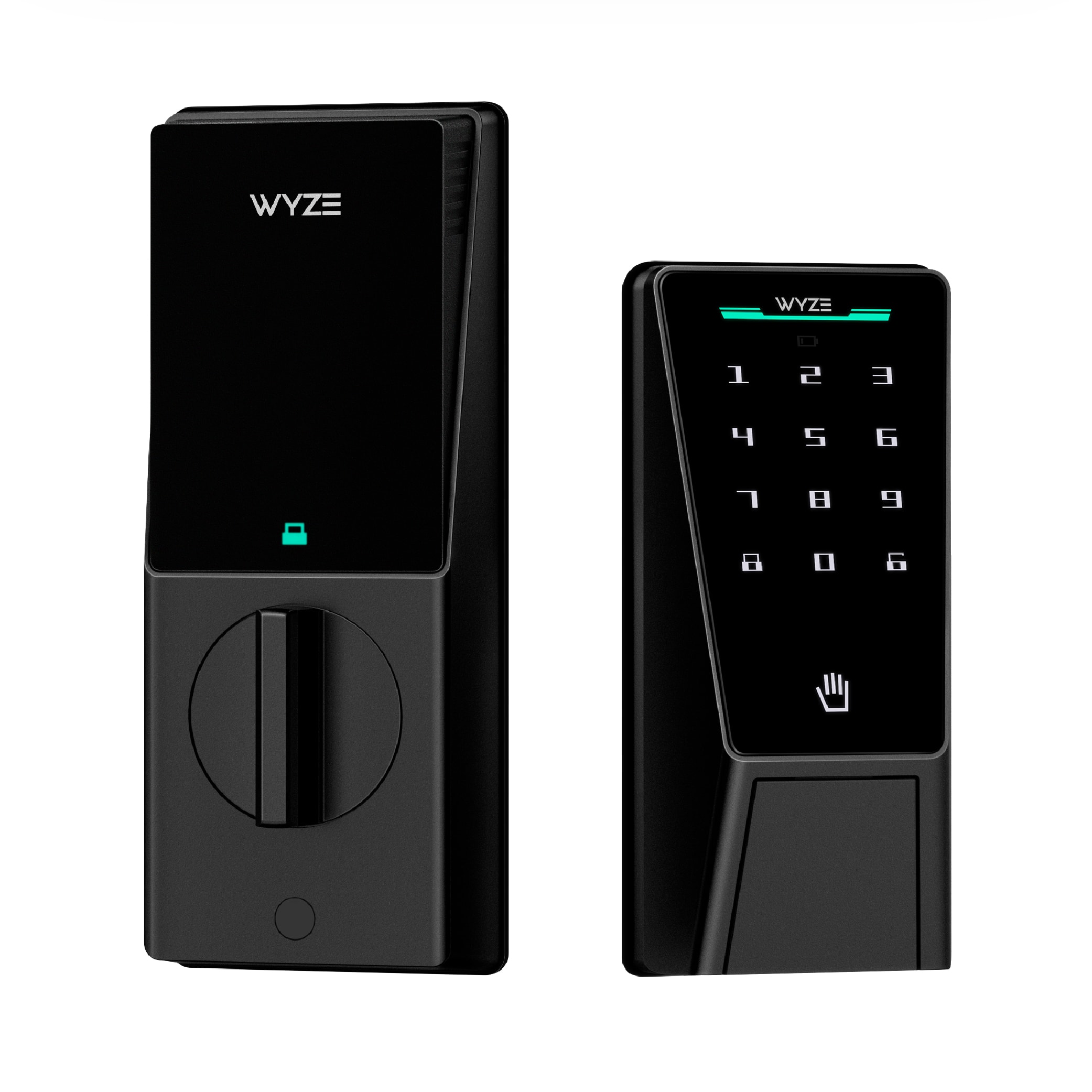 Wyze - Palm Lock Smart Door Lock with Palm Vein Recognition, Keypad, Auto Lock, Dual Battery, Wi-Fi, BHMA3 Certified - Black…