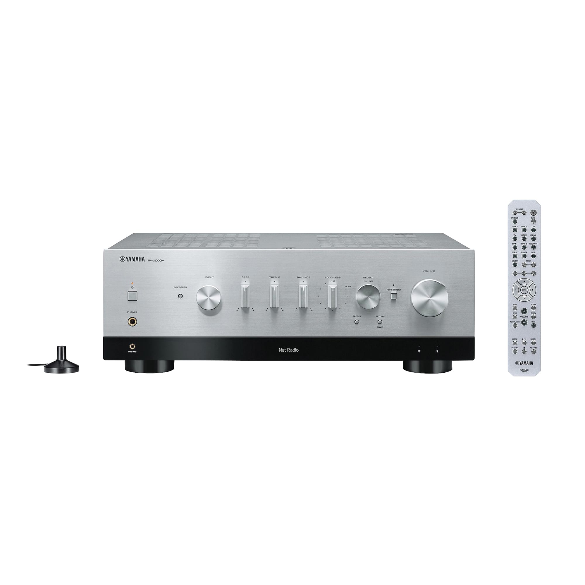 Yamaha - Bluetooth 240-Watt 2.0-Channel Network Stereo Receiver with Remote - Silver product image