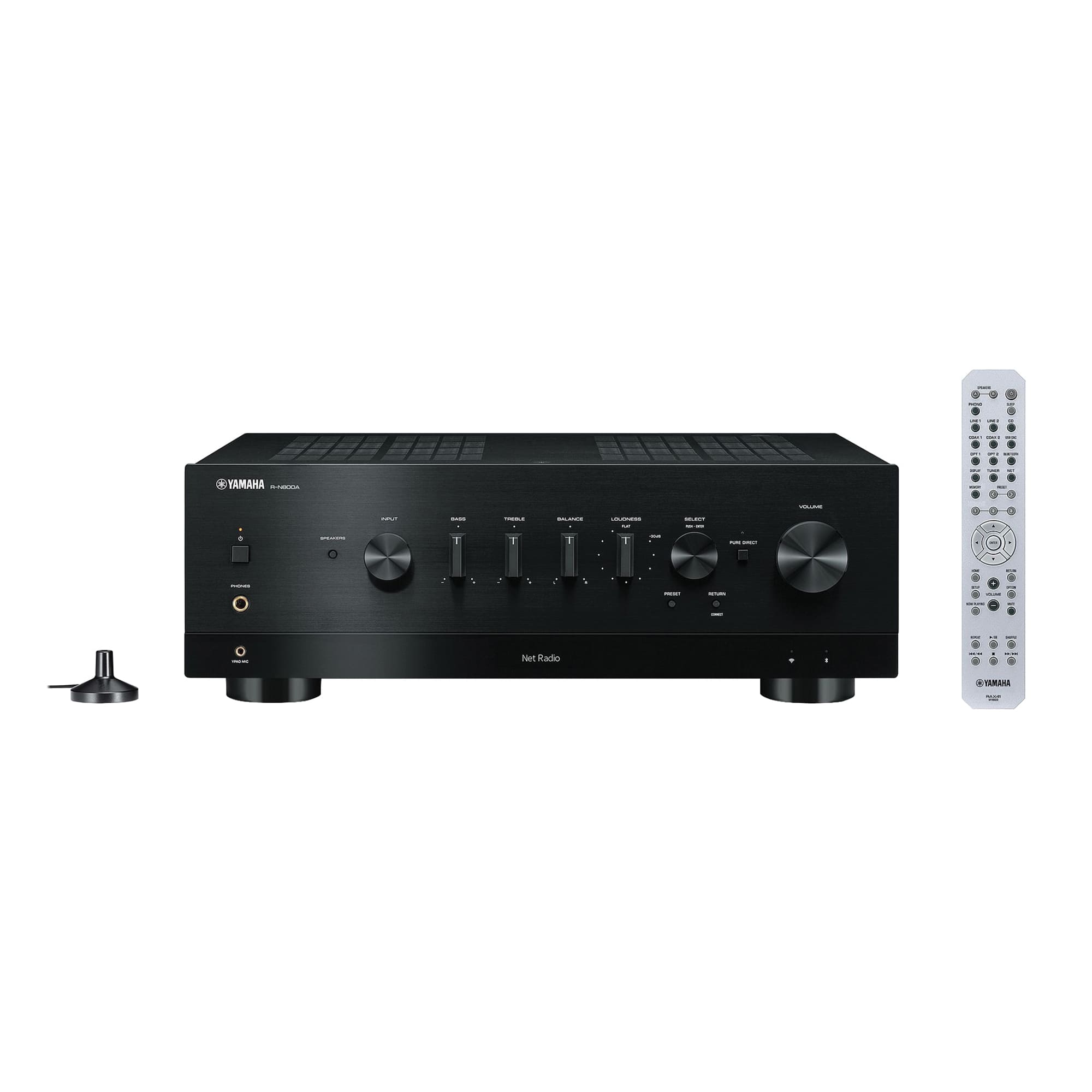 Yamaha - R-N800ABL Bluetooth 240-Watt 2.0-Channel Network Stereo Receiver with Remote - Black product image
