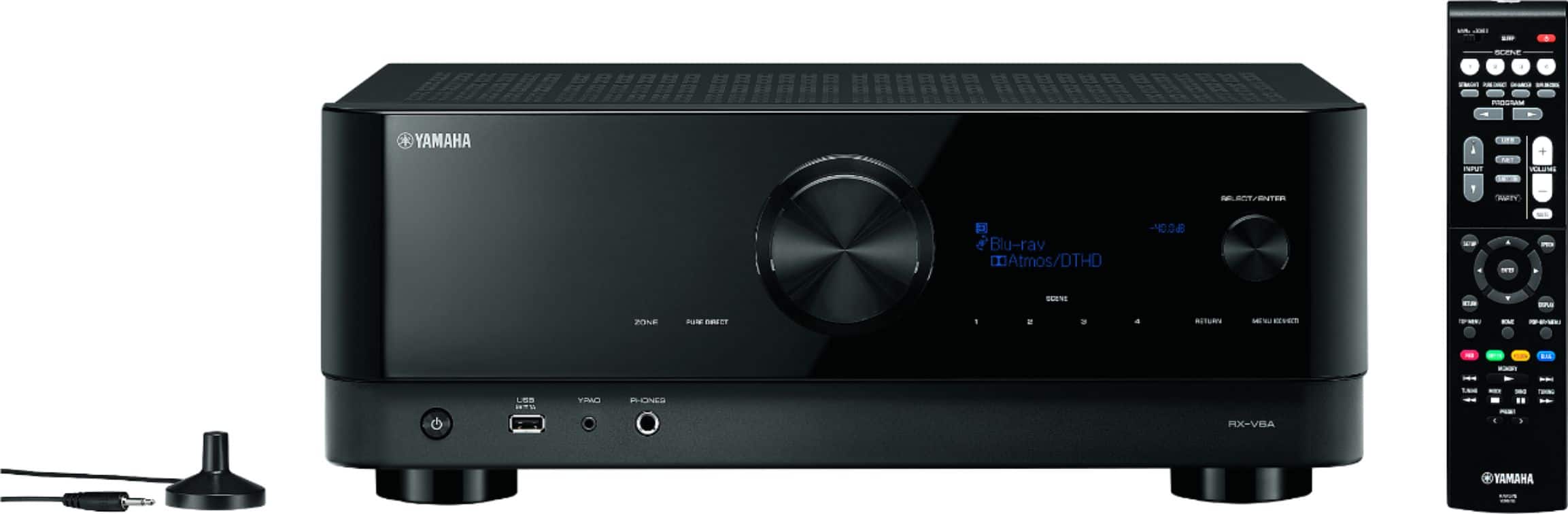 Yamaha - RX-V6A 7.2-channel AV Receiver with 8K HDMI and MusicCast - Black product image