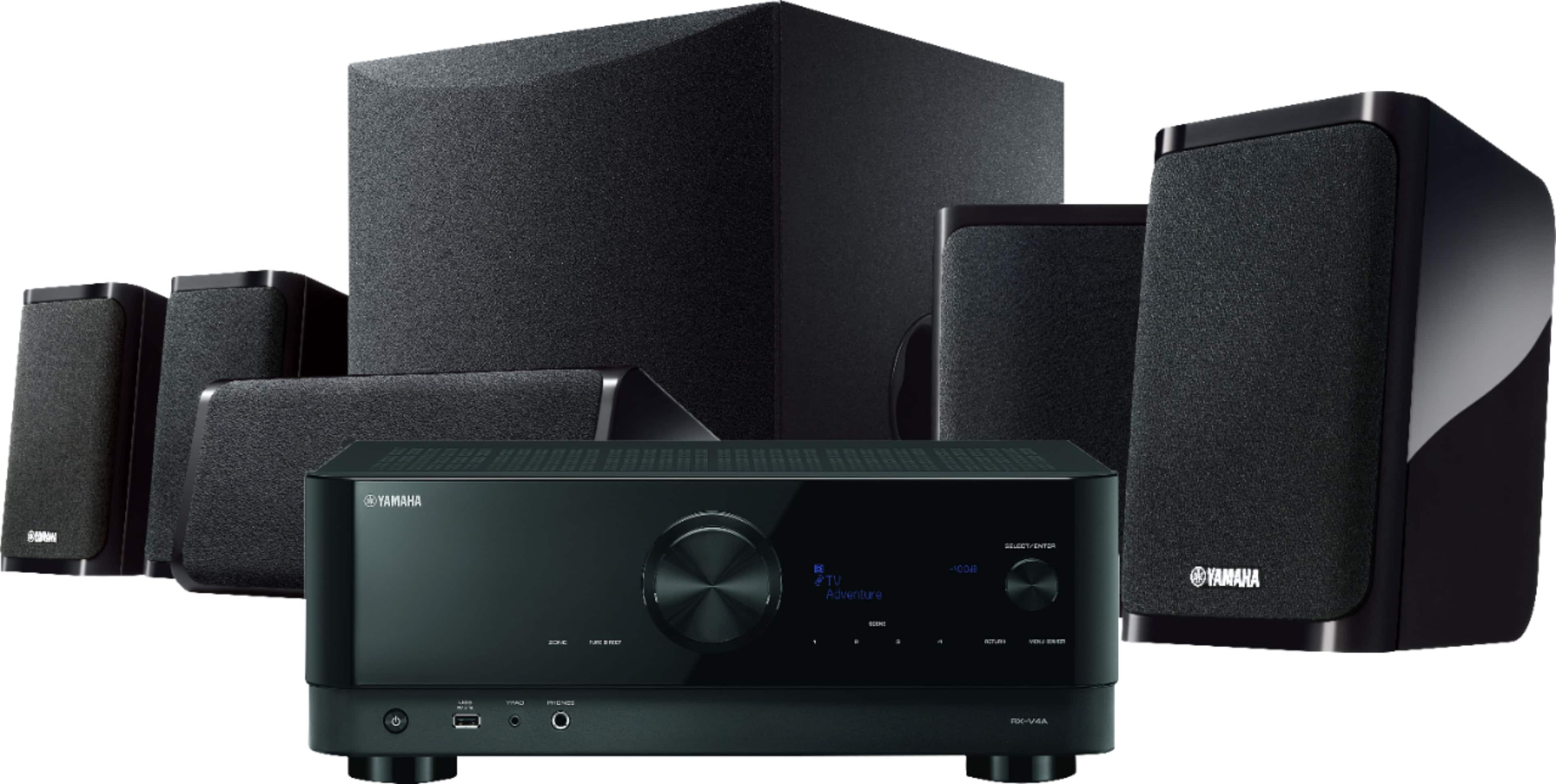 Yamaha - YHT-5960 Premium All-in-One Home Theater System with 8K HDMI and Wi-Fi - Black product image
