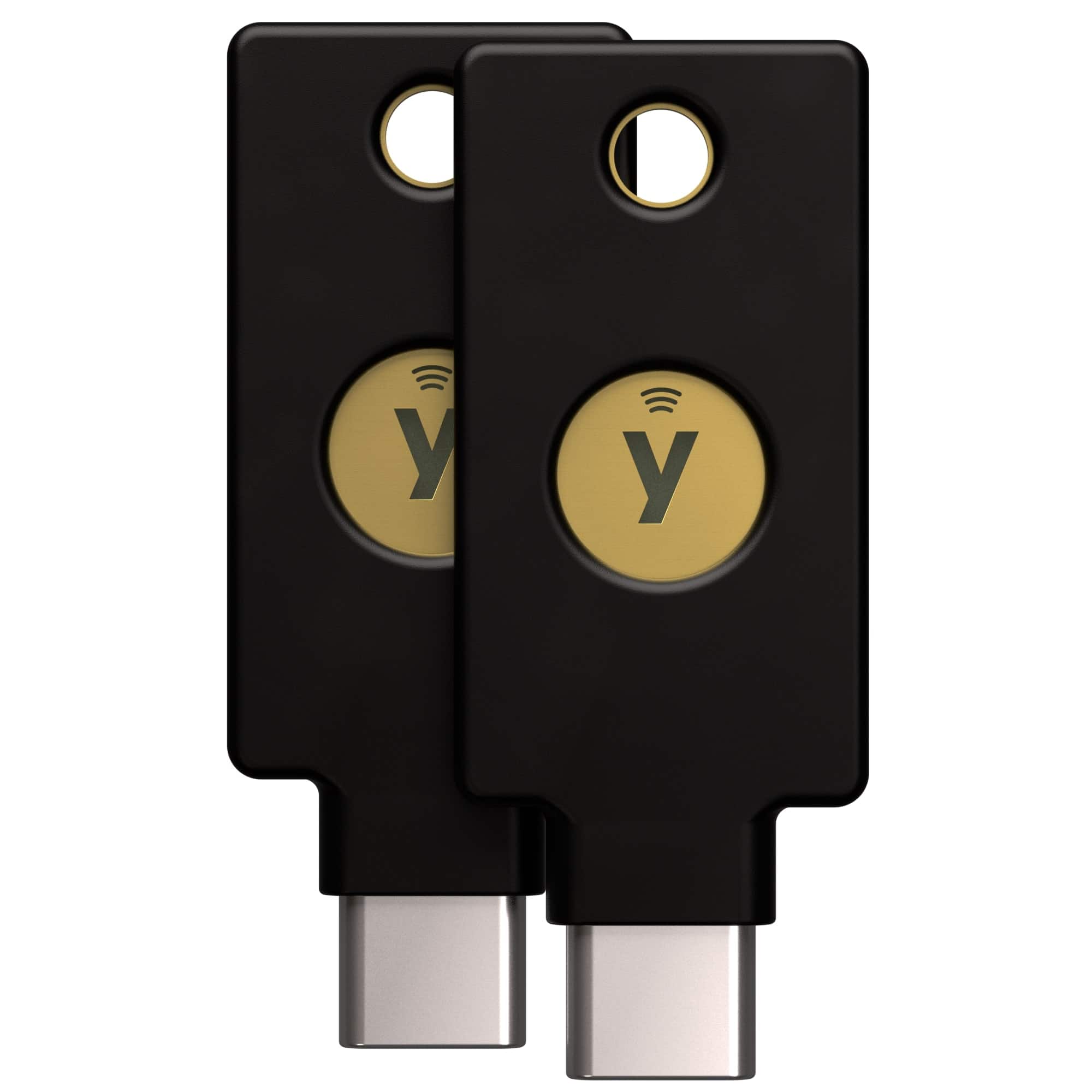 Yubico - YubiKey 5C NFC - Two-Factor authentication (2FA) Security Key, Connect via USB-C or NFC, FIDO Certified TwoPack - B…