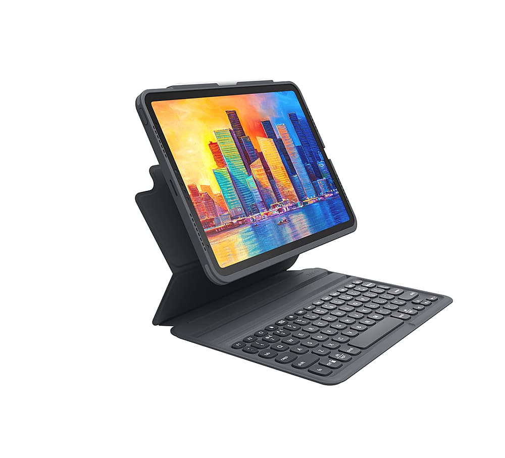 ZAGG - Pro Keys Wireless Keyboard & Detachable Case for Apple iPad Air 11" (M4, iPad Air 10.9" (Gen 5, 4), M3, M2) - Black p…