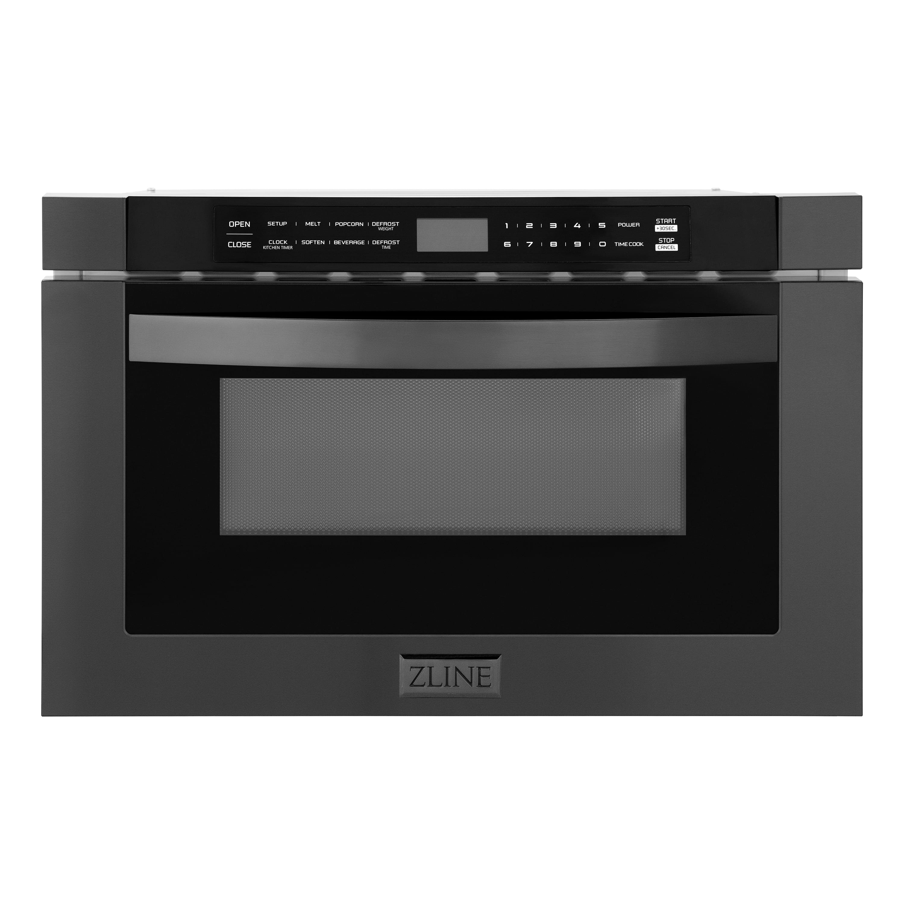 ZLINE - 24 in. 1.2 cu. ft. Built-in Microwave Drawer - Black Stainless Steel product image