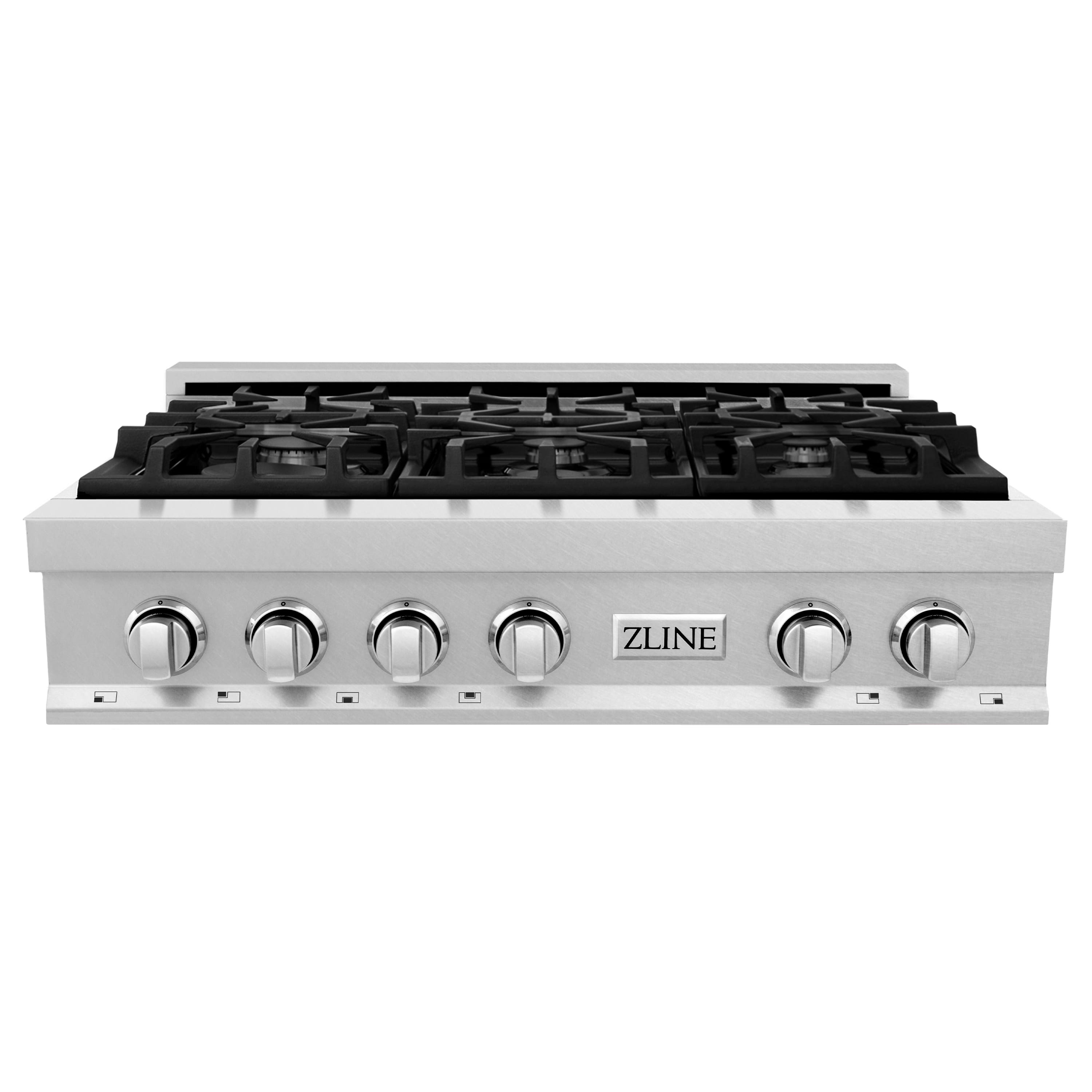 ZLINE - 36 in. Legacy Gas Rangetop with 6 Burners and Porcelain Cooktop (RTS-36) - Stainless Steel product image