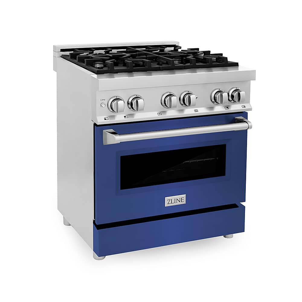 ZLINE - Professional 4 Cu. Ft. Freestanding Dual Fuel Convection Range - Blue Matte product image