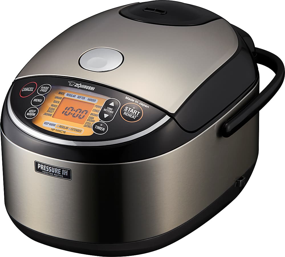 Zojirushi - 10 Cup Pressure Induction Heating Rice Cooker - Stainless Steel Black product image